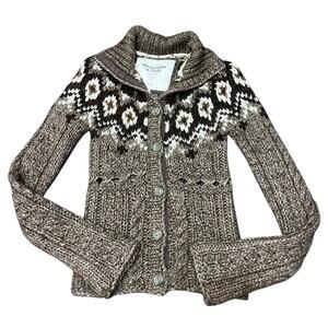 Y2K Abercrombie Chunky Knit Cardigan